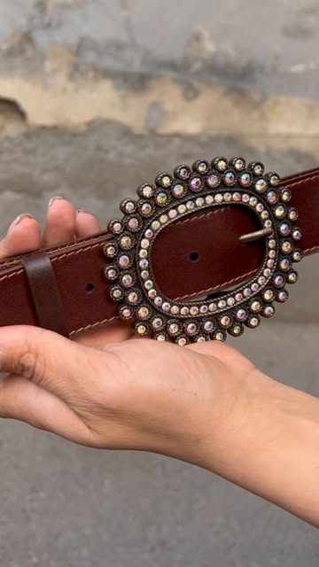 کمربند چرم طبیعی