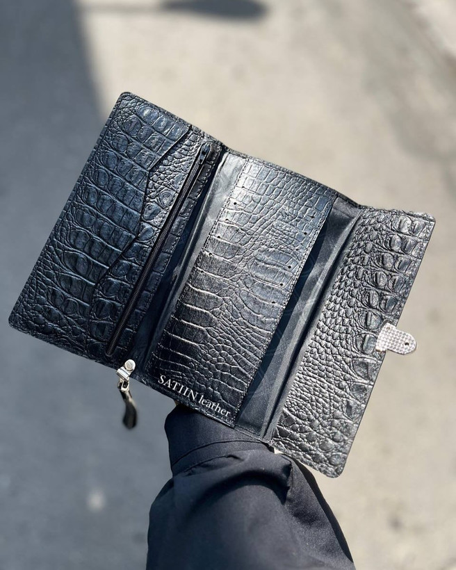 کیف پول زنانه چرم طبیعی گاوی